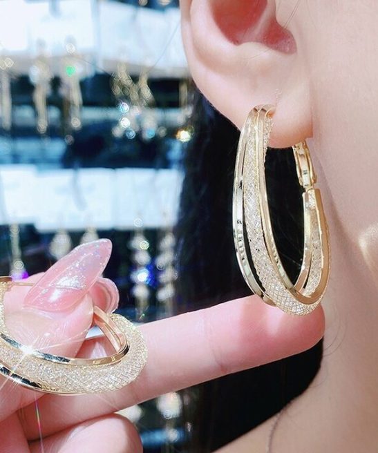 Fashion Oval Earrings