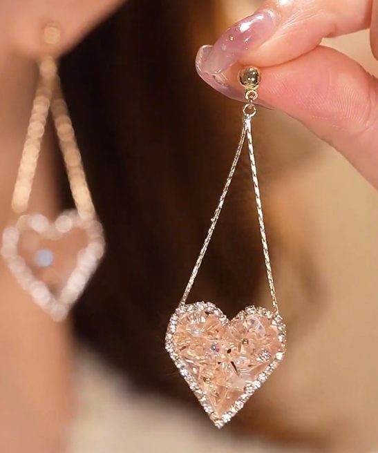 💘Crystal Heart Gradient Earrings