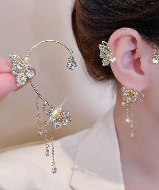 -Butterfly Tassel Style Zircon Earrings | Perfect Gift🎁